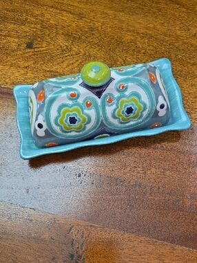 ANTHROPOLOGIE OKUNO BUTTER DISH WITH TOP